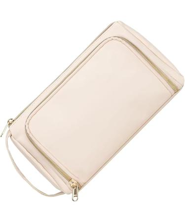 Trousse de toilette de grande capacit en cuir synth tique pour femmes et filles - Organiseur de maquillage de grande capacit pour femme Laiteux - Buy Online on GoSupps.com