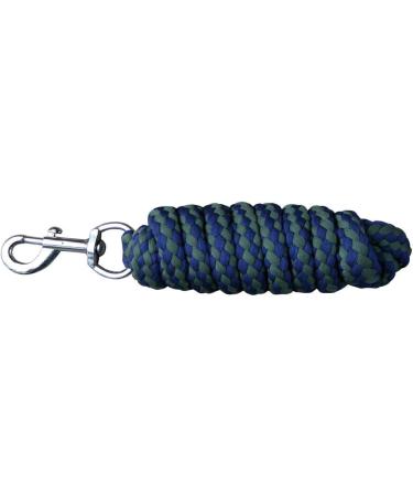 NETPROSHOP Soft Tie Horse Lead Rope 1.80m - Snap Hook - Olive Green & Dark Blue - International Shipping - Buy Online on GoSupps.com