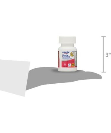 Equate Gentle Laxative Tablets for Constipation 100 Count Total Bisacodyl 5 mg Pack of 02 200 Tablets + me Gusta Sticker - Buy Online on GoSupps.com