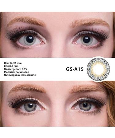 Buy Matlens Geolica Gray Colored Contact Lenses -10% Strength with Free Care Kit - International Shipping Available - Buy Online on GoSupps.com