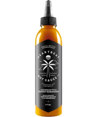 Heartbeat Hot Sauce - Caribbean Style Mango Habanero 177ml - Small Batch & Handmade Vegan Preservative Free (2 Bottles) 177 ml (Pack of 2) - Buy Online on GoSupps.com