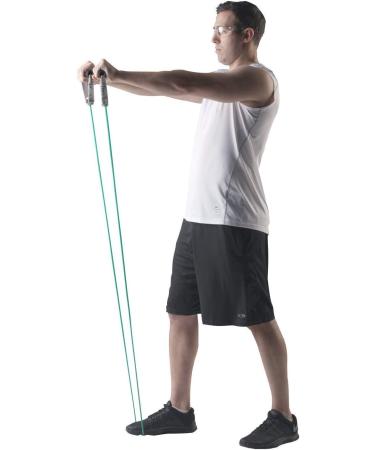 THERABAND Resistance Tubes Professional Latex Elastic Tubing Upper  Lower Body Core Exercise Physical Therapy Lower Pilates At-Home Workout  Rehab 25 Foot Green Heavy Intermediate Level 1 Green 25 Foot TheraBa - Buy Online on GoSupps.com