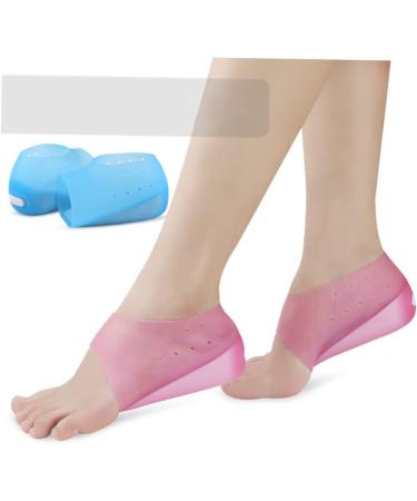 FRCOLOR Invisible Heel Pads - Silicone Height Increase Inserts | Cushion Socks & Protectors for Comfort | Adjustable Blue - 12x4.5cm - Buy Online on GoSupps.com