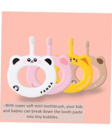 Collbath 2-Stick Toothbrush for Newborns - Soft Bristles & Tongue Cleaner | Eco-Friendly Anti-Drop Baby Toothbrush - Buy Online on GoSupps.com