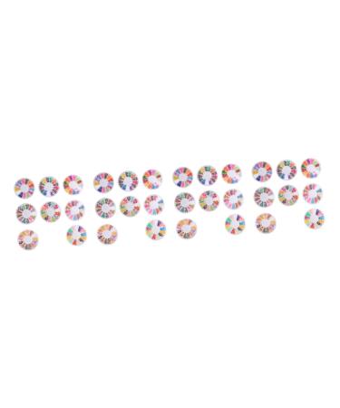minkissy 32 Boxes Soft Pottery Clay Manicure Patch Resin Flat Back Button Nail Decor Polymer Fruit Slices Diy Lip Gloss Clay Resin Flatback Bead Nail Jewels Assorted 3d Filler Polymer Clay
