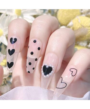 Art Decorations DIY Salon Nail Supplies Peach Heart Design Cloud Nail Art Sticker Heart Nail Sticker 5D Nail Sticker Nails Sticker for Summer - Buy Online on GoSupps.com