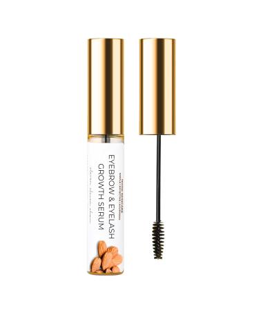 Noor_Skincare Eyebrow & Eyelash Growth Serum/Oil - Organic Brow & Lash Boosting Enhancer for Thick Eyebrows and Eyelashes - Castor oil for Women Fast & Rapid Volume with Applicator