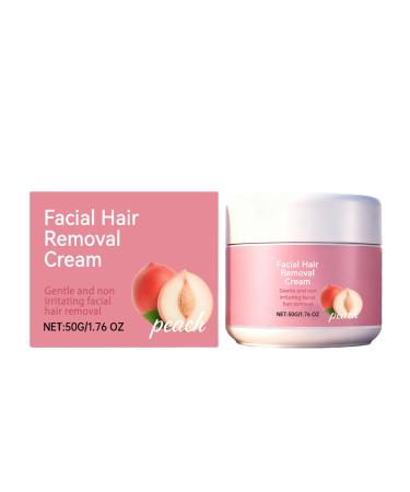 Generisch Facial hair removal cream 50g gentle moisturizing balm Non-sticky hair removal cream with fruit and plant extracts | For women and men. Underarms legs lips armpits
