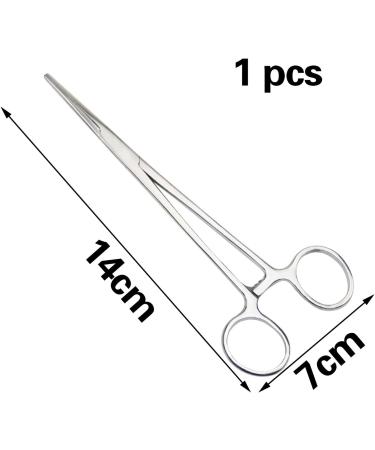 14cm Professional Straight Hemostat Hemostat Forceps Dog Grooming Scissors Piercing Forceps Tainless Steel Dog Ear Hair Puller Pet Dog Ear Hair Grooming Tweezers - Buy Online on GoSupps.com