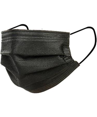 50pcs- children 3 Layers facecover Disposable KIDS Facemask (Black Black) - Buy Online on GoSupps.com