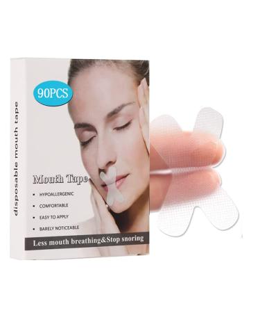 Anti Snoring Patch Nasal Strips Mouth Strips for Sleeping Sleeping Nasal Sticker Snore Stopper Sleep Mouth Tape for Better Nose Breathing Nighttime Sleeping (90)
