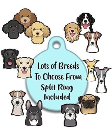 Spoilt Rotten Pets Dog Face Tag Lots of Breeds & Tag Colours to Choose from Tag Pet Identity Cat or Dog Tag Custom Printed with Your Contact Details - Buy Online on GoSupps.com