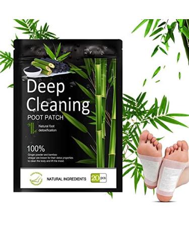 Foot Detox Patches 20 Patches Detox Foot Patches for Stress Relief & Deep Sleep 100% Natural Detox Foot Pads to Help Remove Toxins & Cleanse Body