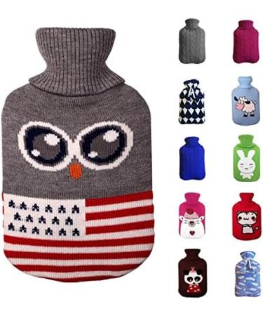 MAIES 2000ml Large Hot Water Bottle | Knitted Cover | Removable & Cold Resistant | Heat Keep Warm for Comfort - International Shipping Available - Buy Online on GoSupps.com