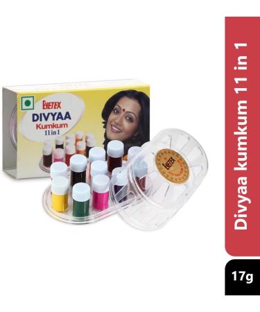 Eyetex Divyaa Kumkum 11 in 1 17g Full Coverage Smooth Finish Travel-friendly Skin-friendly Lightweight Single-stroke Application Fine-tip Precision Applicator - Buy Online on GoSupps.com