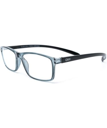 Gian Marco Venturi Unisex Verona Reading Glasses - Stylish Blue Frame Size M - International Shipping Available - Buy Online on GoSupps.com