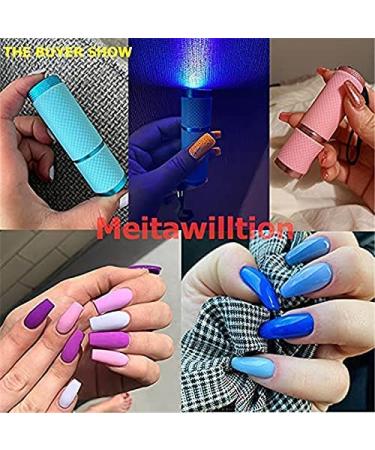 Meitawilltion 9 LED Mini UV Nail Dryer for Gel Nails - Portable Pink Nail Lamp for Nail Art - Buy Online on GoSupps.com