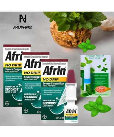 Three Pack Nasal Congestion Relief Sprays - 20ml Each + FREE Nasal Inhaler | Fast International Shipping - Buy Online on GoSupps.com