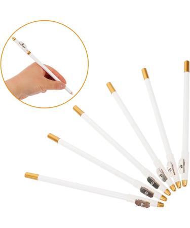 Beatifufu 12pcs Eyebrow Pencil Sharpener Eye Brow Pencil Brow Pencil for Makeup Eyeliner Pencil White Wooden - Buy Online on GoSupps.com