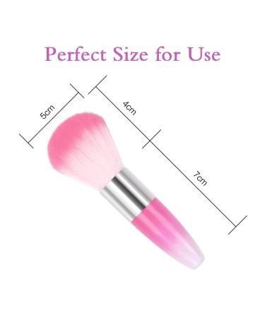 Nail Powder Brush Set - 4 Pcs Nail Dust Cleaner Brushes for UV Gel & Acrylic Nails | Nail Art Essentials in Red Pink Purple & Green - Buy Online on GoSupps.com