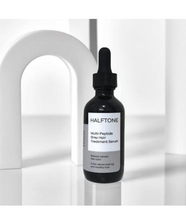 Multi-Peptide Grey Hair Treatment Serum | Advanced Anti-Grey & Hair Growth Formula with Caffeine Vitamin B5 & Hyaluronic Acid - 60 ml - Buy Online on GoSupps.com
