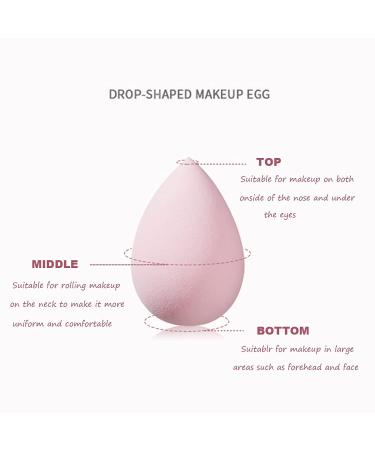 4-Pack Pink Makeup Sponges Blender Set - Flawless Foundation Applicator with Egg Case & Holder - Buy Online on GoSupps.com