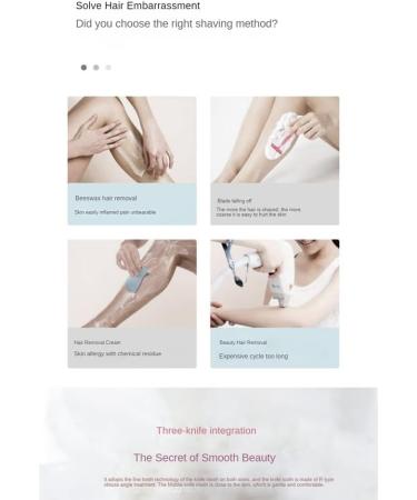 BTuregsau 2in1 Electric Bikini Trimmer for Women Electric Shaver Wet/Dry Shaver for Hair Removal From Pubic Area Face Legs Blue - Buy Online on GoSupps.com