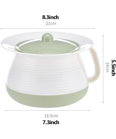 NEDLON Chamber Pot with Lid Unisex Spittoon Portable Bedpan Bedside Pee Pot Bucket with Handle for Household Elderly Adults (Color : Green) - Buy Online on GoSupps.com
