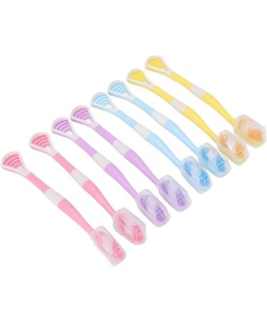 2-in-1 Tongue Scraper Toothbrush - Flexible Handle for Effective Oral Care & Fresh Breath - Buy Online on GoSupps.com