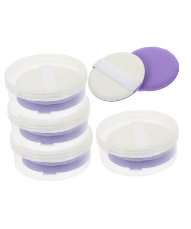 5 Sets Puff Versatile Makeup Pads Durable Makeup Puffs Makeup Facial Round Sponges for Foundation Supple Powder Puffs Practical Puffs Makeup Powder Sponges