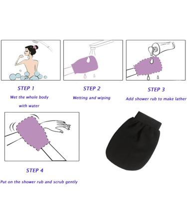 Korean Exfoliating Gloves for Body | 2 PCS Exfoliating Mitts for Men and Women | Deep Shower Mitt for Spa Bath | Removes Dead Skin - Buy Online on GoSupps.com