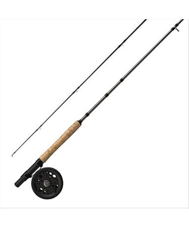 Martin Caddis Creek Fly Fishing Reel and Rod Combo, 9-Foot 7/8-Weight 2-Piece Fly Fishing Pole, Size 6/8 Rim-Control Single Action Reel, Natural Cork Rod Handle, Durable Aluminum Frame, Brown