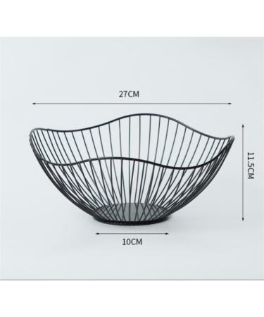Fruit Basket Fruit Bowl Metal Wire Fruit Bowl Rounded Square Fruit Basket Fruit Stand Serving Bowls for Kitchen Counter Countertop Kitchen Organizers and Storage (Color : A Size : 27 * 11.5 * 10cm) - Buy Online on GoSupps.com
