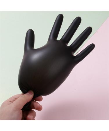 ecaqlin 200Pack Housework Strong Black PVC Gloves PVC Latex Free AntiStatic Work Oil-Proof Gloves - Buy Online on GoSupps.com