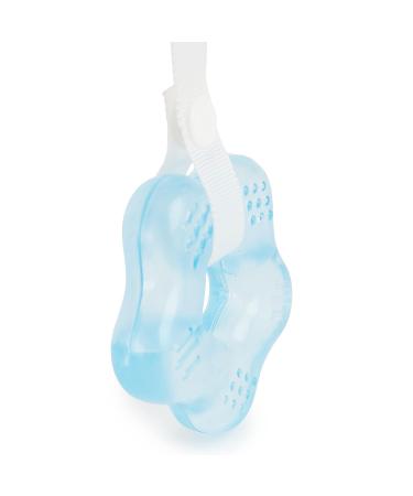Bieco Cooling Teething Ring for Babies | Soft Bite Aid with Clip | Blue Teething Egg | Comfort for Teething Relief - Buy Online on GoSupps.com