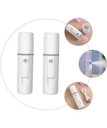 Healeved 10 Pcs Spray Meter Home Diffusers Steamer for Face Facial Tools for Skin Care Portable White Plastic 11.4X3CMx5pcs - Buy Online on GoSupps.com