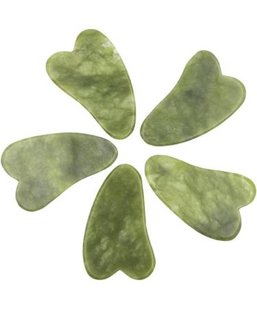 Gua Sha Facial Tool 5pcs Facial Massager Roller Plate Board Slimming Jade Stone Face Lifting Massager Eye Face Neck Thin Tools Scraping Skin Board-5 sets size 3_Russische F deration - Buy Online on GoSupps.com