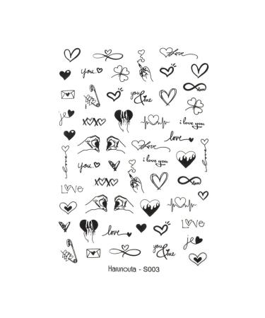 Nails Sliders Nail Art Girls Cartoon Plant Color Nail Art Stickers 3D Decals Letter(2) Style2