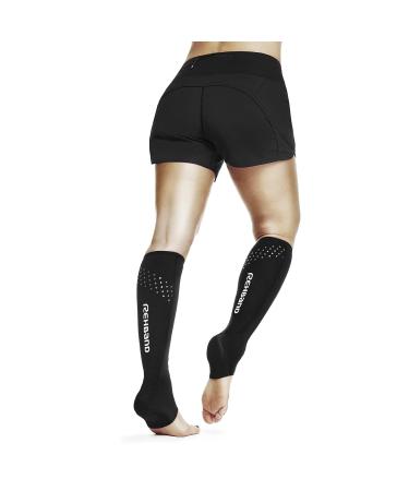 Rehband Neoprene Achilles Tendon Brace | Ankle Support for Men & Women | Pain Relief for Achilles Tendonitis | Compression Sleeve | Large Black - Buy Online on GoSupps.com