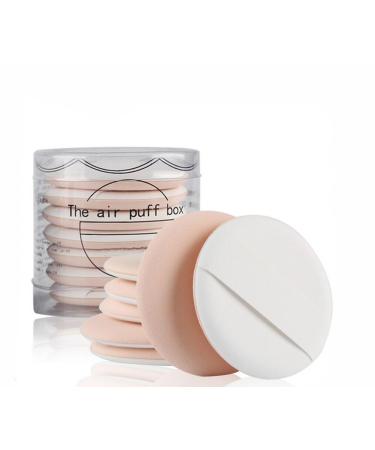 1 set (7 pieces) Multifunctional air cushion sponge make-up tools powder quack wet and dry can be used make-up sponge with box for BB CC-CREAMS liquid primers beige