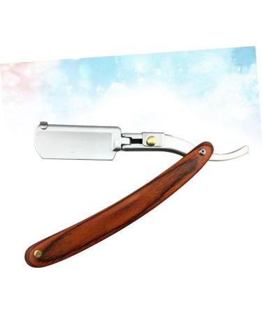 Beavorty 3-in-1 Portable Metal Manual Razor for Men | Classic Straight Blade & Wooden Handle Beard Grooming Tool - Safe & Stylish - Buy Online on GoSupps.com
