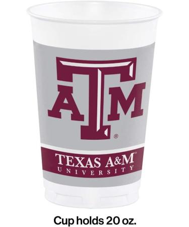 Creative Converting Texas A&M University Plastic Cups - 24 ct - Buy Online on GoSupps.com