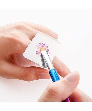 Minkissy Mini Stainless Steel Makeup Plate with Spatula Tool for Nail Art and Cosmetics - Buy Online on GoSupps.com