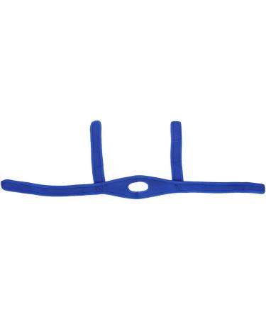 Adjustable Breathable Ergonomic Snoring Chin Strap for Men - Soft Snore Reduction Headband (Blue) | International Shipping Available - Buy Online on GoSupps.com