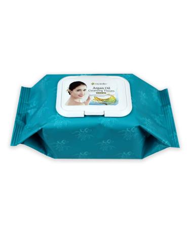 Epielle Argan Oil Cleansing Facial Tissues Makeup Remover Wipes - Gentle & Nicely Scented Towelettes (240 Sheets, 4 Pack) - Buy Online on GoSupps.com