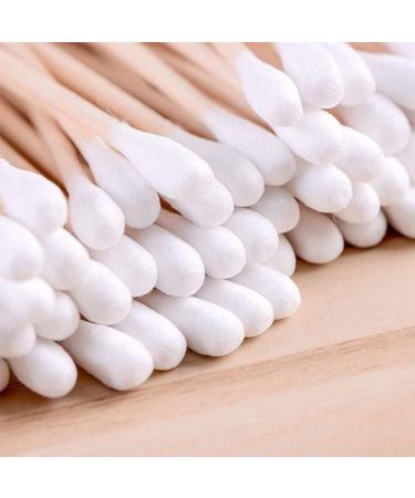 Decdeal Cotton Swabs - 1000 Count Double Tip Ear Cleaning Swabs with Wooden Sticks for Gentle Hygiene - Buy Online on GoSupps.com