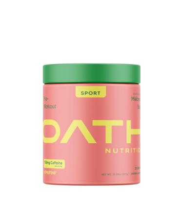 Oath Nutrition Sport Sugar Free Pre-Workout Powder Melonade Stand Contains Creatine Monohydrate Caffeine and Beta Alanine Pre Workout Powder for Women and Men 25 Servings