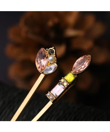 6PCS Vintage Elegant Hair Pins - Pearl Sparkly Hair Clips for Women and Girls | Retro Hair Accessories - Buy Online on GoSupps.com