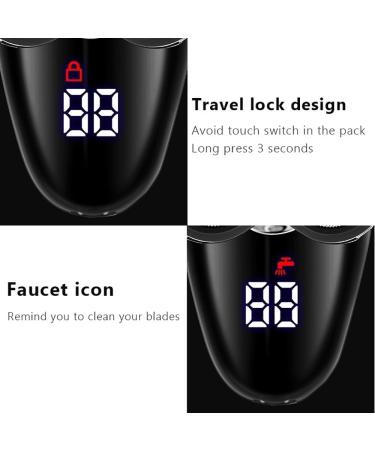 5 in 1 Head Shaver for Bald Men - Electric Razor with LED Display Nose Hair Trimmer Beard Clippers & Facial Cleansing Brush - USB Rechargeable - Buy Online on GoSupps.com