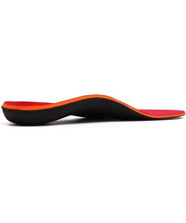 Orthotic Insoles for Flat Feet - Gosuban Maximum Cushion Arch Support Inserts for Plantar Fasciitis - Red, Men's 11-11.5, Women's 13-13.5 - Buy Online on GoSupps.com